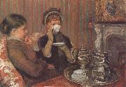 Mary Cassatt Afternoon tea oil painting reproduction
